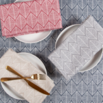 Jacquard kangas lehti